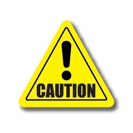 Ergomat 20in TRIANGLE SIGNS - Caution DSV-SIGN 400 #1398 -UEN